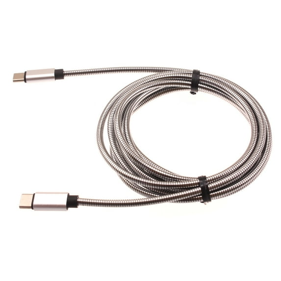 6ft Metal PD Cable for Samsung Galaxy S23 FE Phone - Type-C to USB-C Charger Cord Power Wire Sync Long Fast for Samsung Galaxy S23 FE 6.4" (Fan Edition) Model