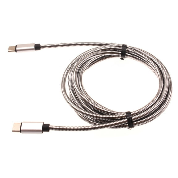 6ft Metal PD Cable for Samsung Galaxy XCover / XCover6 Pro - Type-C to USB-C Charger Cord Power Wire Sync Long Fast for Samsung Galaxy XCover / XCover6 Pro