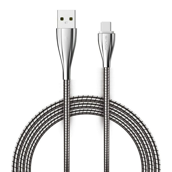 6ft Metal USB-C Cable for Galaxy A30s/A10s/A10e/A02s - Type-C Charger Cord Power Wire USB-C V9Z Compatible With Samsung Galaxy A30s/A10s/A10e/A02s