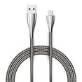 thumbnail image 1 of 6ft Metal USB Cable for Samsung Galaxy A12 A32 A42 A52 A72 5G Phones - Type-C Charger Cord Power Wire USB-C Long Compatible With Galaxy A12 A32 A42 A52 A72 5G Models, 1 of 6