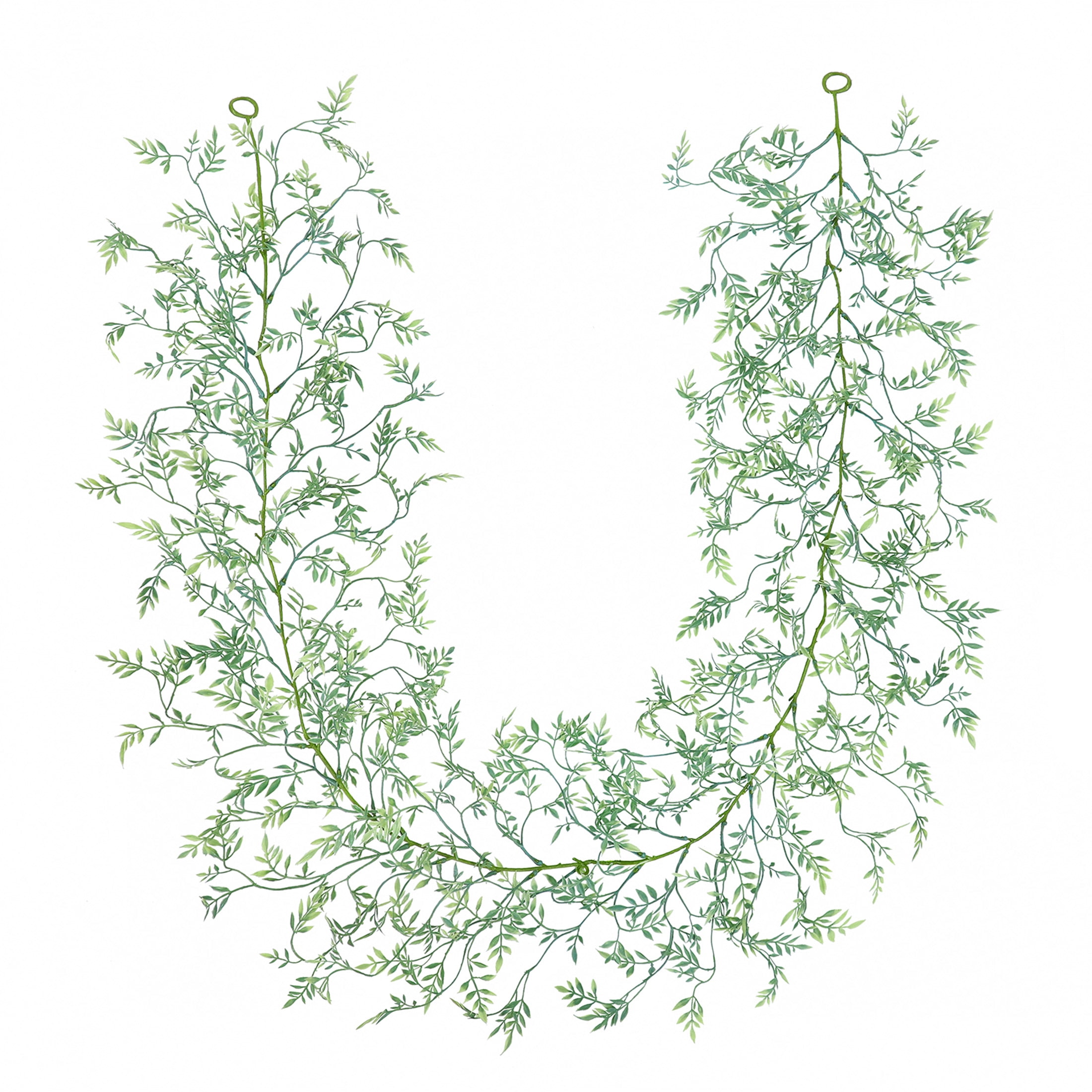 6ft Green Artificial Ficus Garland for Spring Decor