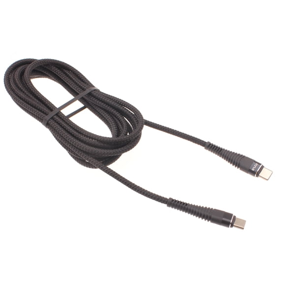 6ft PD Cable Type-C to USB-C Charger Cord Power Wire Sync Braided Fast L9X for Blackberry Key2 LE - BLU G9, Vivo XI Plus, G90 Pro, 5 - BOLD N1 - CAT S61,S48c,S42 - Coolpad Legacy,S,Brisa