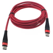 6ft PD Cable Type-C to USB-C for Samsung Galaxy S24/S25/Plus/Ultra/FE - Charger Cord Power Wire Sync Braided for Galaxy S24/S25/Plus/Ultra/FE