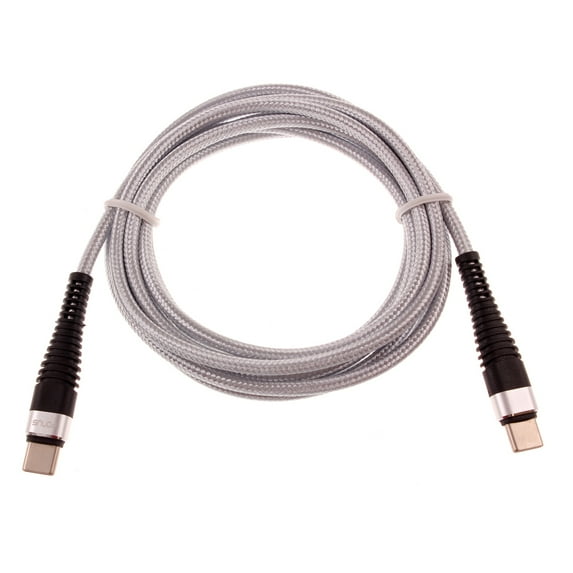 6ft PD Cable for Motorola Moto G Play (2024) - Type-C to USB-C Charger Cord Power Wire Sync Braided B1D for Motorola Moto G Play (2024)