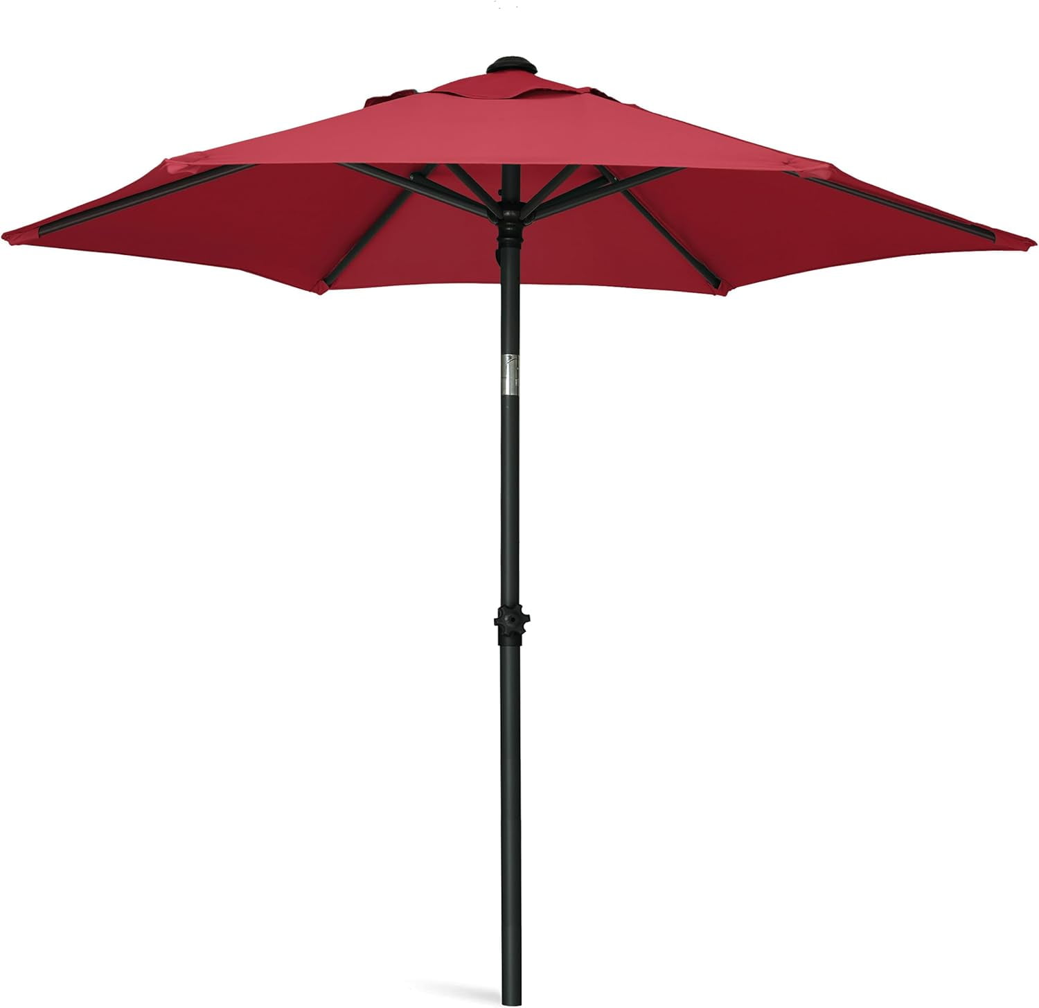 6ft Patio Umbrella Outdoor Table Umbrellas with Push Button Tilt, UPF50+ Premium Steel Pole and Ribs for Deck, Lawn, Garden, Backyard & Pool