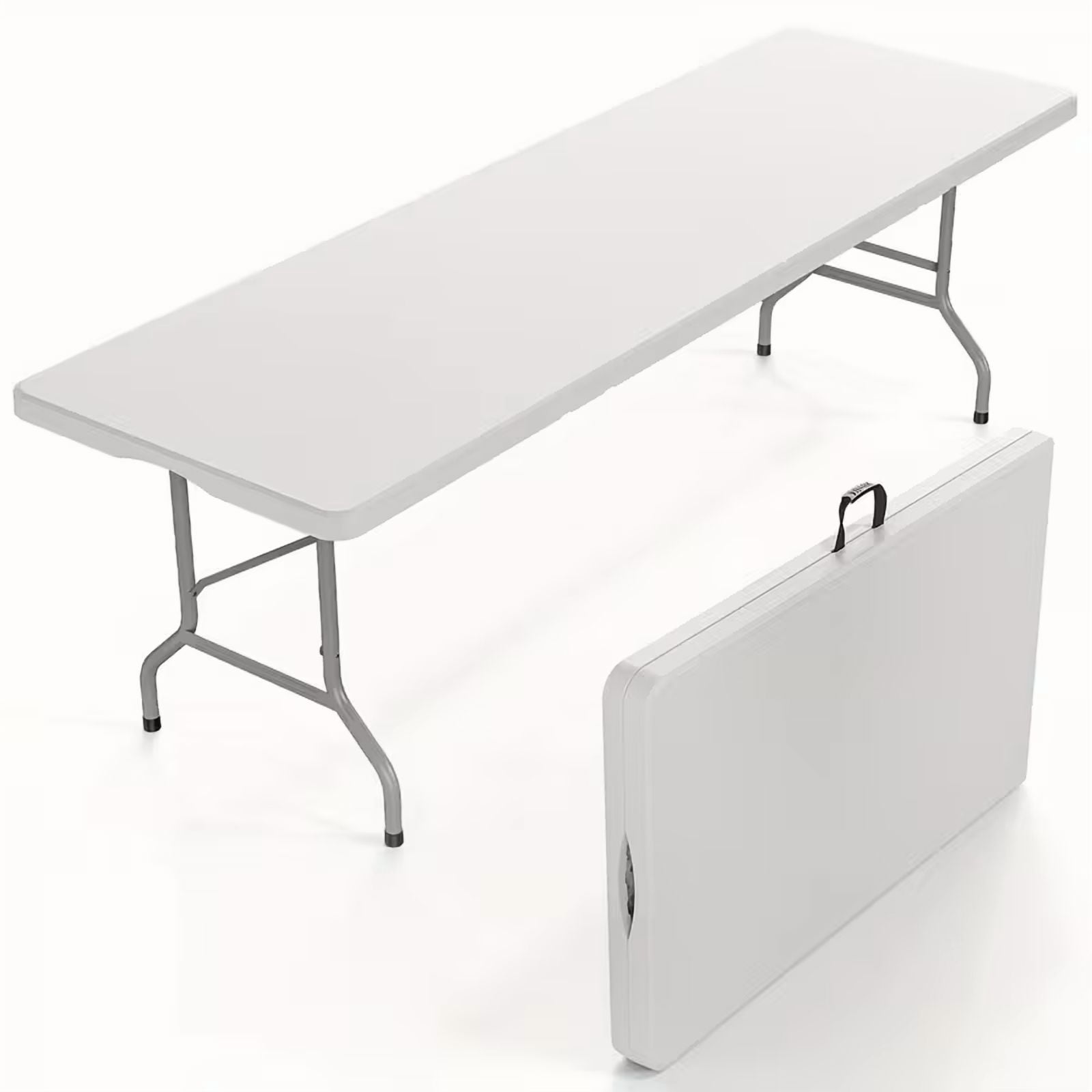6ft Portable Folding Table with Armrests - Indoor Outdoor Camping & Gathering Table