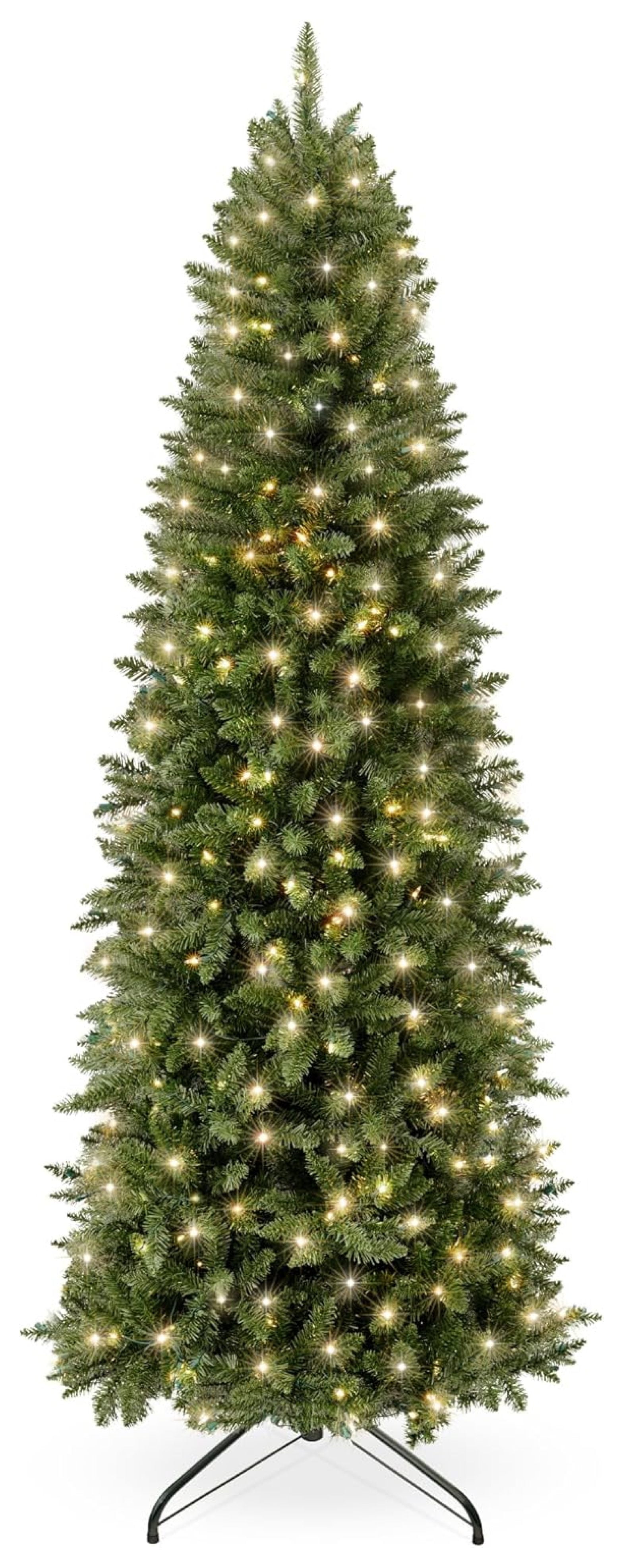 6' Pre-Lit Green Spruce Pencil Christmas Tree with Incandescent Lights