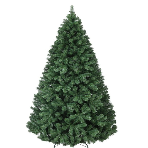 6ft Pre-lit Christmas Tree, Hinged Artificial Xmas Tree, Full Shape PE/PVC Tips, Easy Setup 3 Steps, Flame Retardant for Home Holiday Decor