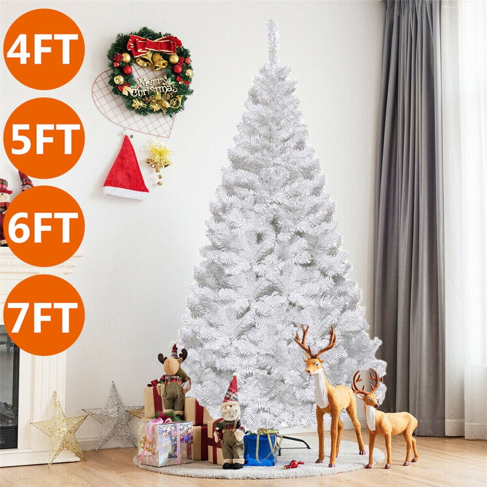 7ft Pre-Lit Pop Up Christmas Tree - 250 Lights, 84 Ornaments, Easy Setup