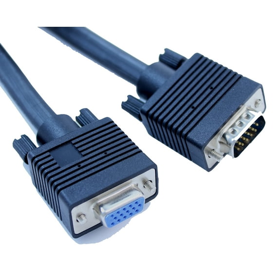 6ft Premium VGA EXTENSION M/F Triple-Shield Cable Nickel Plate