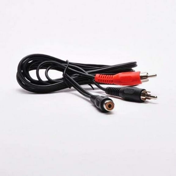 6ft RCA Jack to (2) RCA Adapter Cable for High Quality Audio