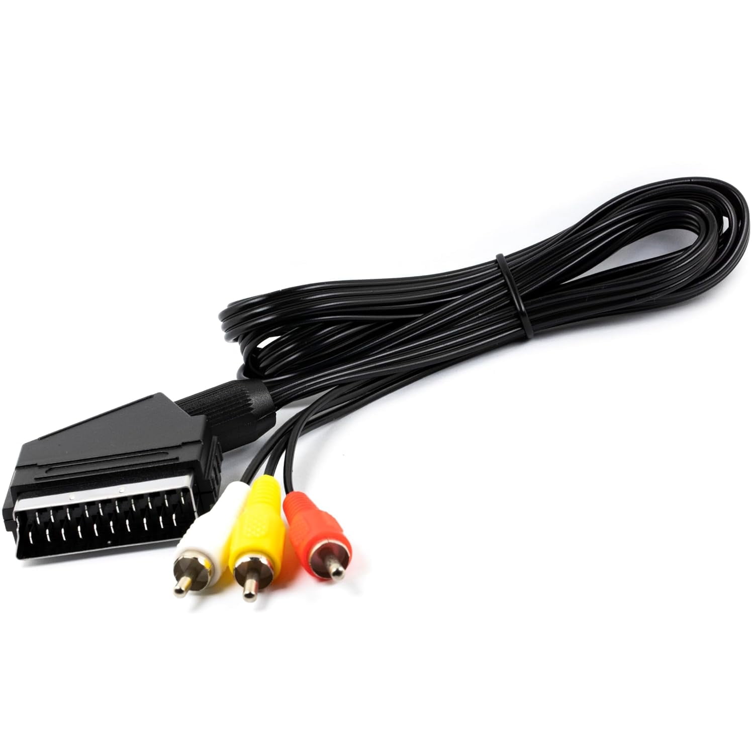 6ft RGB Scart to RCA Composite AV Cable for NES DVD Learning
