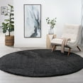 thumbnail image 1 of 6ft Round Modern Dark Gray Round Area Rugs for Living Room | Bedroom Rug | Dining Room Rug | Indoor Entry or Entryway Rug | Kitchen Rug | Alfombras para Salas 5'3'' Round, 1 of 5