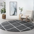 thumbnail image 1 of 6ft Round Modern Gray Round Area Rugs for Living Room | Bedroom Rug | Dining Room Rug | Indoor Entry or Entryway Rug | Kitchen Rug | Alfombras para Salas 5'3'' Round, 1 of 5