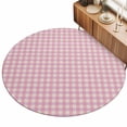 6ft Round Rug Pink Area Rugs for Living Room Bedroom Washable Non Slip — free download