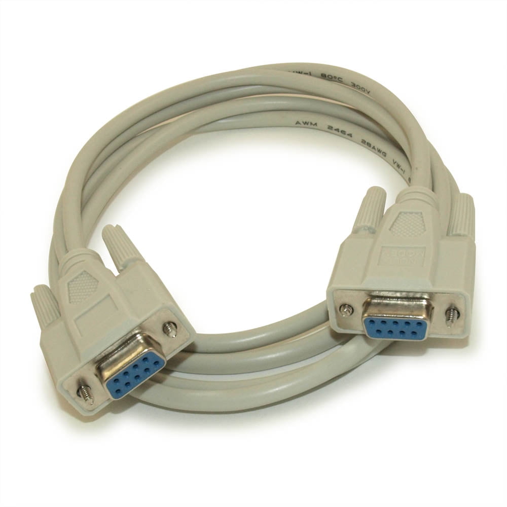 6ft Serial NULLMODEM, DB9/DB9 Female to Female Cable