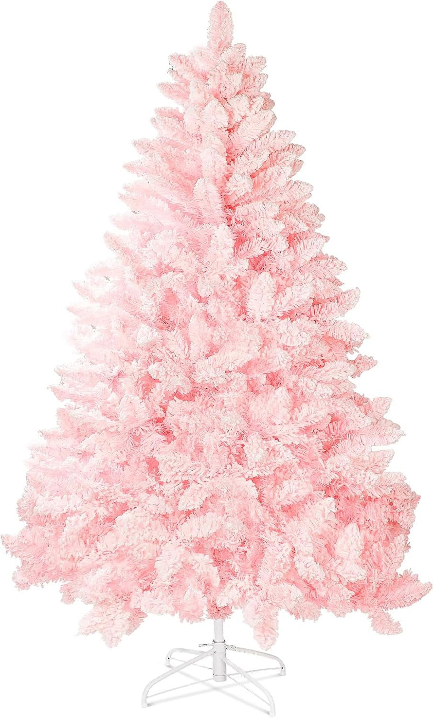 6ft Snow Flocked Christmas Tree Premium Hinged Artificial Pine Tree