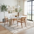 thumbnail image 1 of 6ft Square Living Room Area Rug: Washable Oriental 6x6 Rugs For Bedroom Dining Non-slip Entryway Kitchen Carpetwater Resistant Light Weight Floor Mat Bathroom Laundry Room(6x6 Beige), 1 of 7