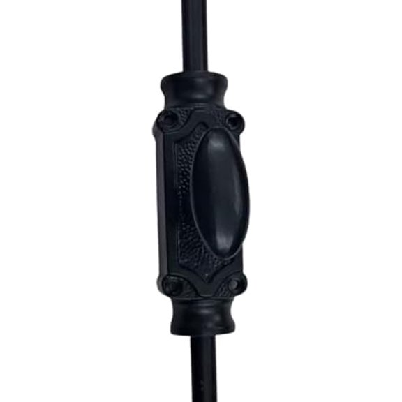 6ft Stepney Window Iron Cremone Bolt | Premium Black Powder Coated Iron for Windows & Cabinets, Customizable Length for Perfect Fit, Includes Mounting Hardware for Installation