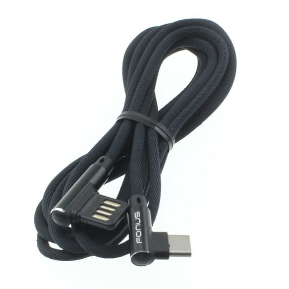 6ft Type-C Angle USB Cable for Samsung Galaxy A14 5G Phone - Charger Cord USB-C Power Wire Sync 90 Degree Q6Q Compatible With Galaxy A14 5G Model