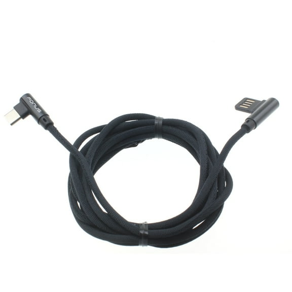 6ft Type-C Angle USB Cable for Samsung Galaxy S24 FE - Charger Cord USB-C Power Wire Sync for Galaxy S24 FE
