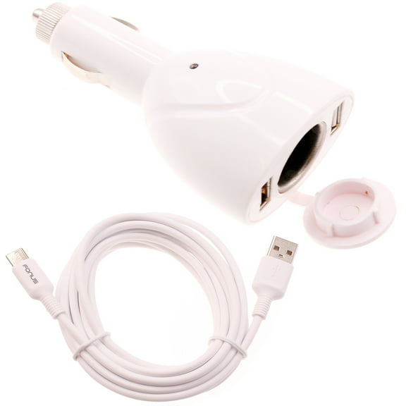 6ft Type-C Cable 2-Port USB Charger for Google Pixel 7/Pro/6a/6/Pro Phones - Power Cord DC Socket Splitter USB-C Wire Adapter  Compatible With Pixel 7/Pro/6a/6/Pro Models