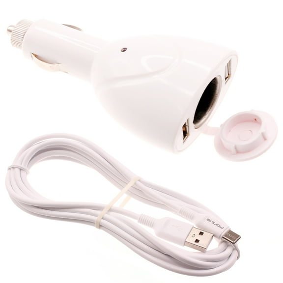 6ft Type-C Cable 2-Port USB Charger for CAT S62 Phone - Power Cord DC Socket Splitter USB-C Wire Adapter D6P