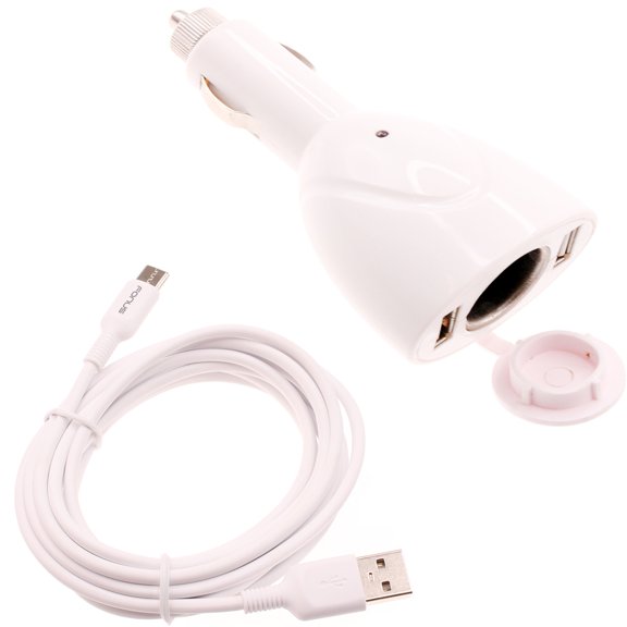6ft Type-C Cable 2-Port USB Charger for Google Pixel 5a 5G Phone - Power Cord DC Socket Splitter USB-C Wire Adapter P2K