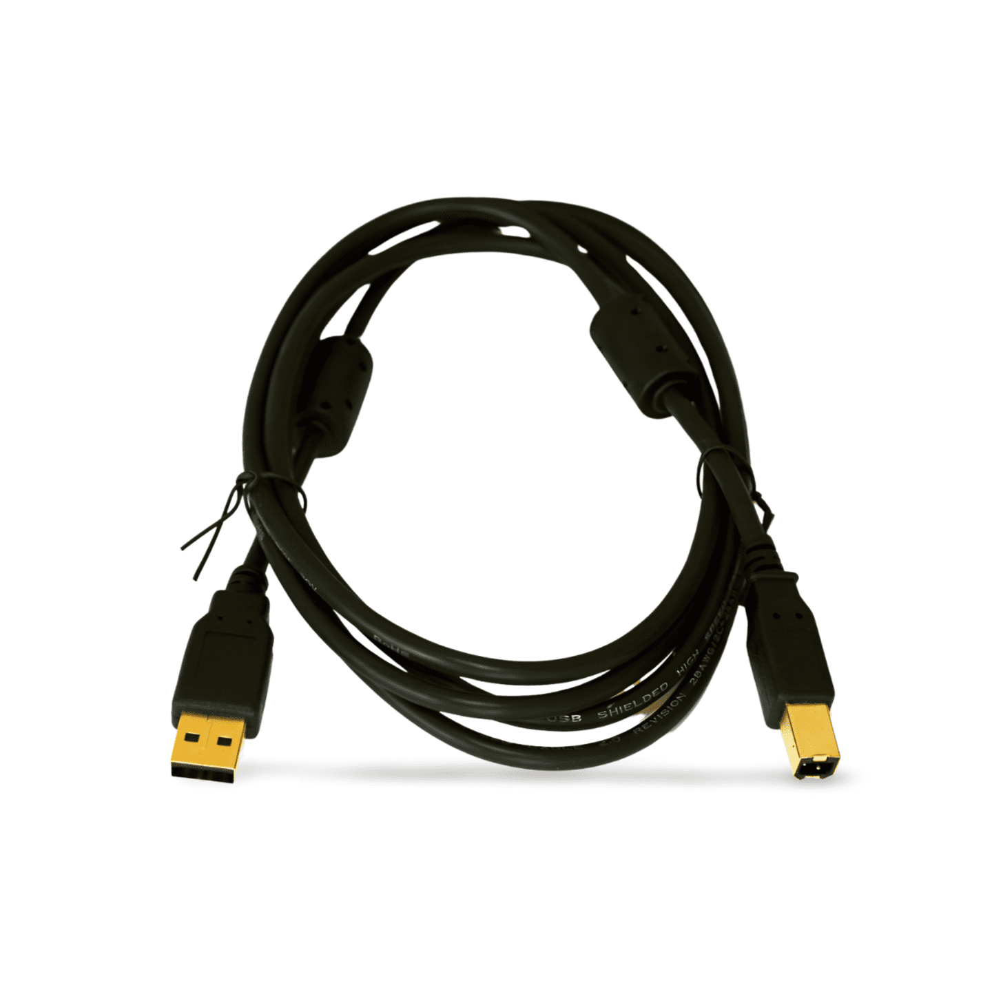 6ft USB 2.0 Cable Dual Ferrite Chokes Type A to Type B (U023006
