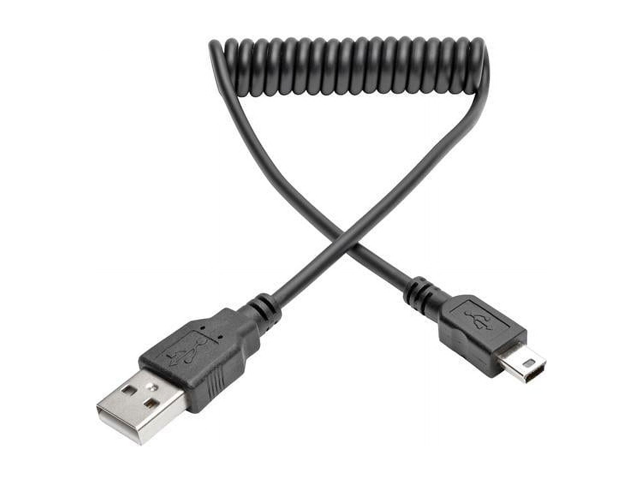 6ft USB 2.0 Hi-Speed A to Mini-B Coiled Cable (M/M) - image 1 of 2