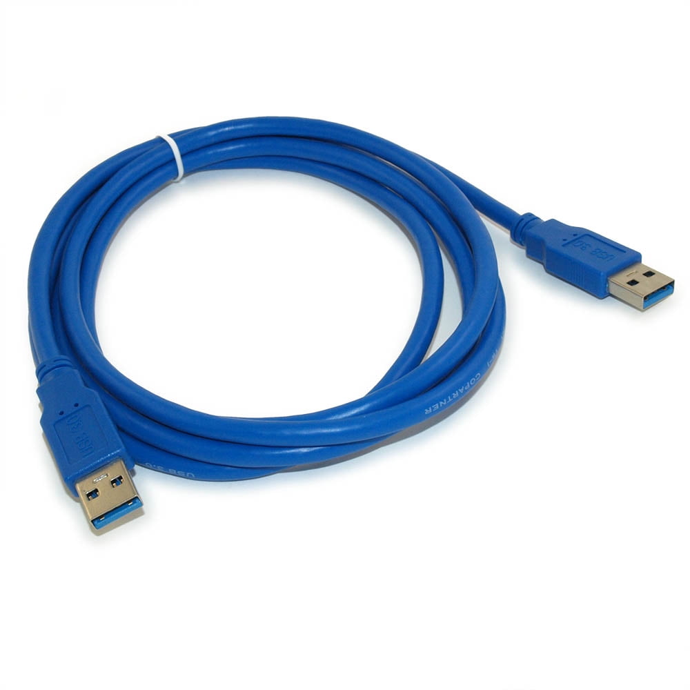 6ft USB 3.0 Super Speed Cable - Male To Male Type A, 5Gbps Data Transfer, PowerData Brand