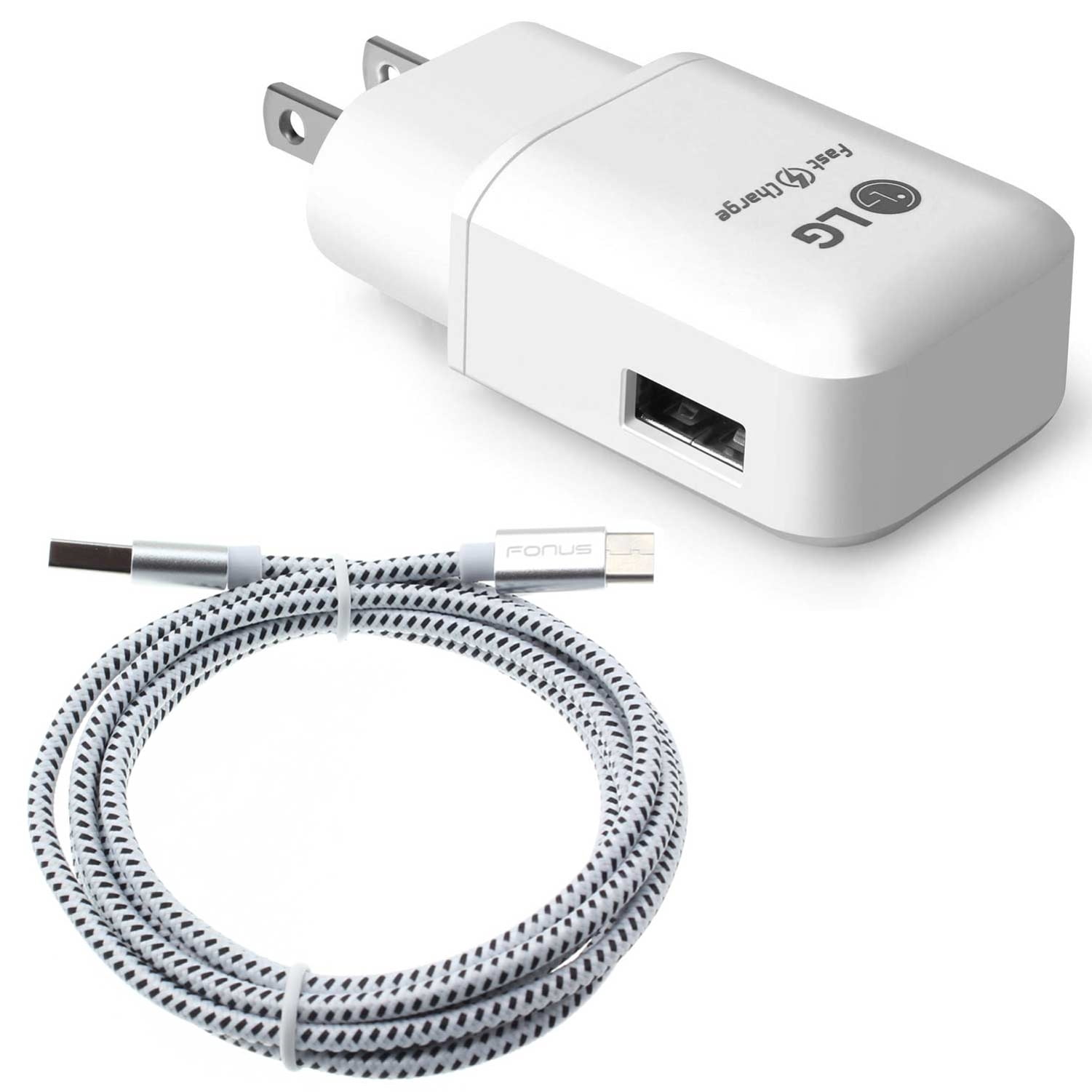 6ft USB-C Cable 18W Fast Home Charger for Moto G Power (2022) Phone - Power Adapter QC3.0 TYPE-C Cord Travel Wall AC Plug K1P Compatible With Motorola Moto G Power (2022)