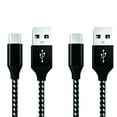 thumbnail image 1 of 6ft USB C Cable 2Pack, SHX Type C Charger Fast Charging Braided Cable Compatible with Samsung Galaxy S10 S9 S8 Plus, Note 10 9 8, LG V50 V40 G8 G7 and Other USB C Charger, 1 of 7