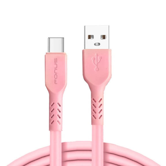6ft USB-C Cable Compatible With iPhone 16e/17e - Pink Charger Cord Power Wire Type-C