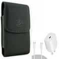 thumbnail image 1 of 6ft USB-C Cable PD Type-C 25W Fast Home Charger w Holster Leather Case Belt Clip for CAT S62 Pro - Coolpad Suva - Cricket Influence, Icon 2 - Google Pixel XL 6 4 XL 3a XL 3 XL 2 XL 5a 5G 4a 5G, 1 of 13