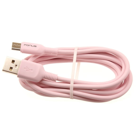 6ft USB-C Cable for Samsung Galaxy Tab A 10.5" (2018)/Tab A7 Lite 8.7" (2021) - Pink Charger Cord Power Wire Type-C Fast Charge Sync