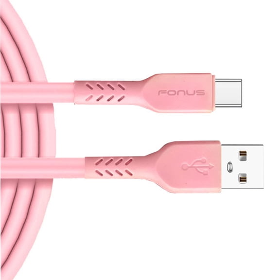 6ft USB-C Cable for Samsung Galaxy Tab A9/Tab A9 Plus - Pink Charger Cord Power Wire Type-C Fast Charge Sync