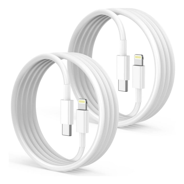  Cable de carga rápida largo para iPhone 12 13 14 de 6 pies,  [certificado MFi de Apple], cable USB C a Lightning, puerto tipo C  compatible con cable de carga Apple