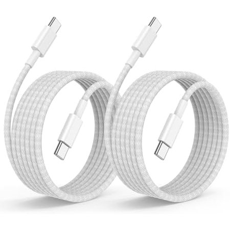 6ft USB-C to USB-C Fast Charger Cable, Long Type-C Charging Cord for iPhone 17 Pro Max/17 Air/16 Pro/15 Plus, MacBook Pro 2021/2020/2019/2018, iPad 12.9/11-inch/Mini/Air, Samsung Galaxy price history and forecast - czpwoerma