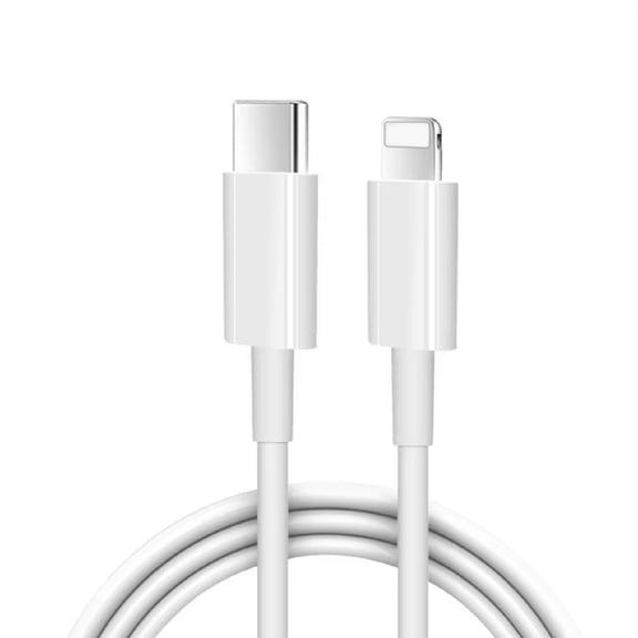 6ft USB-C to 8-Pin Charging Cable  Fast Charging PD Cord for iPhone 14/13/12/11/X/XS/XR, iPad & AirPods, Durable Tangle-Free  White