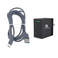 thumbnail image 1 of 6ft USB Cable 18W Quick Home Charger Power Cord Travel A1W for Motorola Moto Z Play Droid Z2 Force Droid X4, Revvlry Plus, G7 Power Play G6, Razr (2020) - Nokia 3.1, 7.1, 8, Plus, 1 of 6