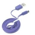 thumbnail image 1 of 6ft USB Cable for Arlo Pro / Pro 2 Security Cameras - MicroUSB Charger Cord Power Wire Sync Flat Purple Fast Charge Compatible With Arlo Pro and Pro 2 Models, 1 of 3