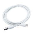 thumbnail image 1 of 6ft USB Cable for Alcatel Go Flip 3 / Smartflip - MicroUSB Charger Cord Power Wire Long TPE Fast Charge High Speed Sync White A6W, 1 of 4