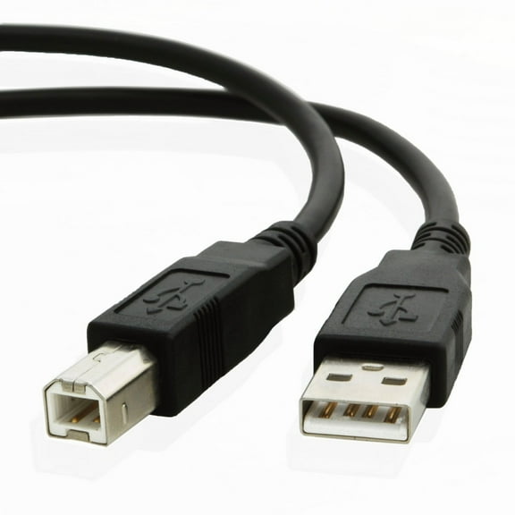 6ft USB Cable for: Epson WorkForce 845 Wireless All-in-One Color Inkjet Printer, Copier, Scanner, Fax