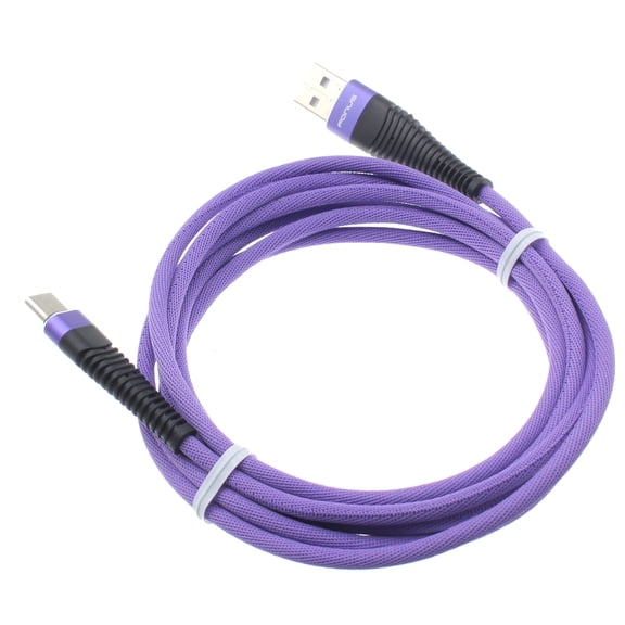 6ft USB Cable for Nokia C300, G100, C110, G310 5G Phones - Purple Type-C Charger Cord Power Wire O8O for Nokia C300, G100, C110, G310 5G Models