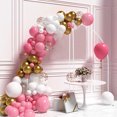thumbnail image 1 of 6ft Wedding Archs Metal Large Backdrop Stand for Garden Arbor Wedding Birthday Party Baby Shower Decoration, White, 1 of 9