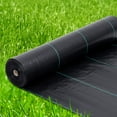 thumbnail image 1 of 6ft X 300ft Weed Barrier Landscape Fabric Heavy Duty, Premium 3.2 oz Ground Cover Weed Block Gardening Mat, Easy Setup & Superior Weed Control, for Erosion Control, Weed Barrier, 1 of 9