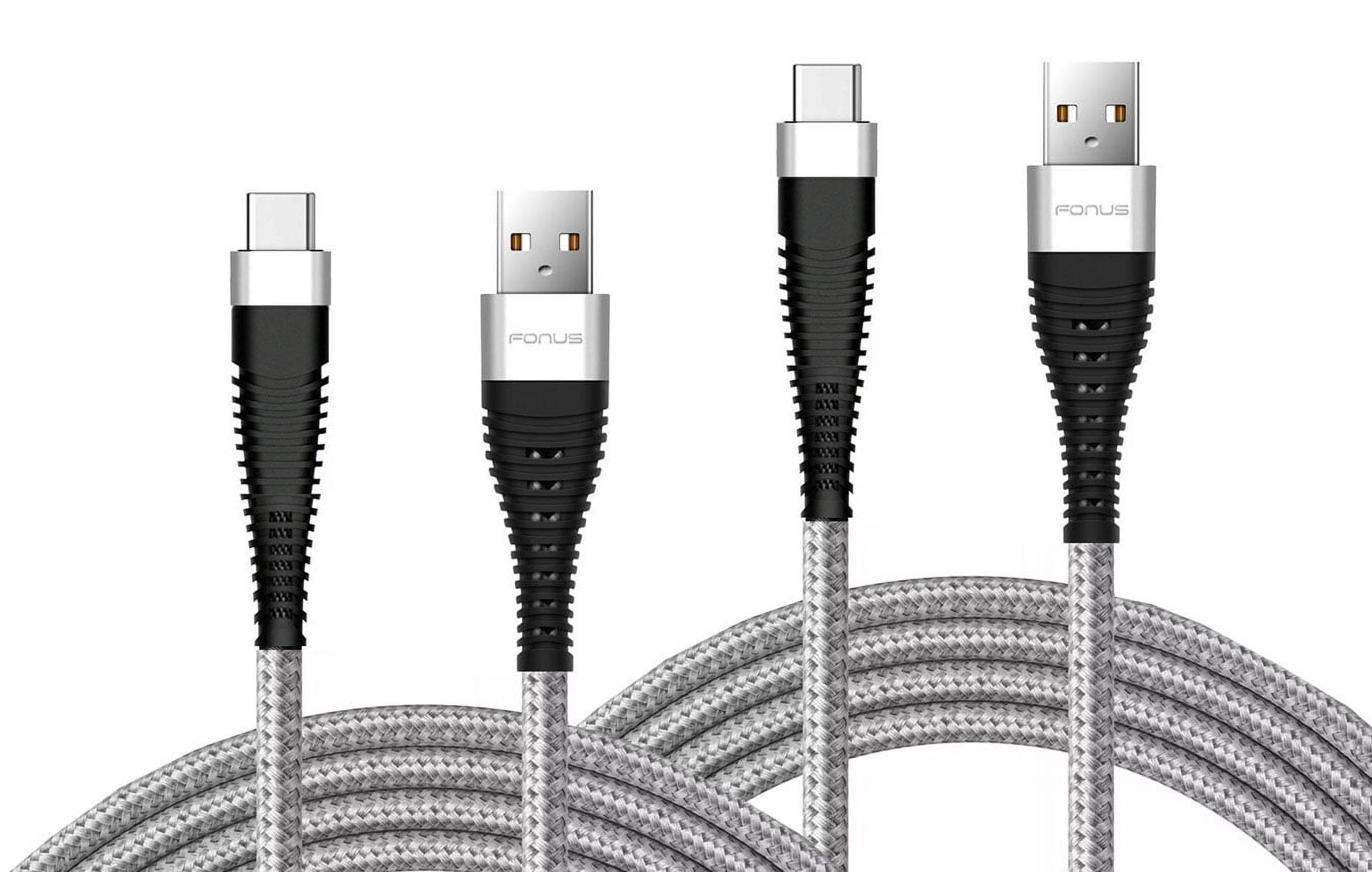 6ft and 10ft Long USB-C Cables Compatible With Google Pixel 6/7/8/9/10 Pro, 9/10 Pro XL - Fast Charge TYPE-C Cord Power Wire Data Sync Braided