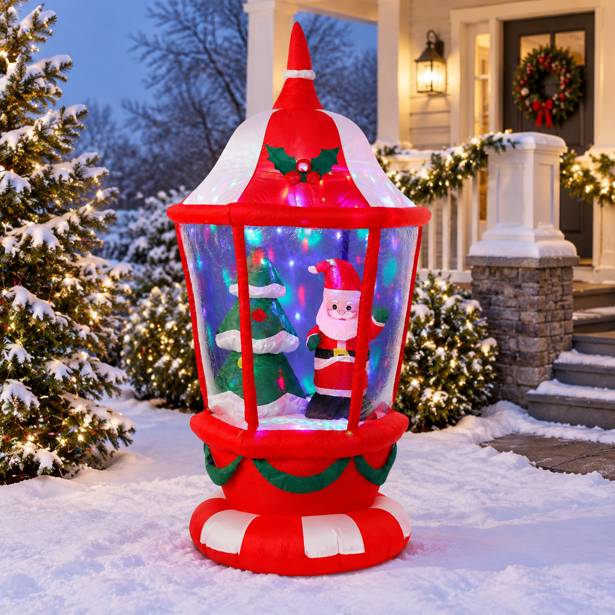 Snow Throw Inflatables 6ftmas Inflatables Outdoor Decorationstion Snow Globe - Walmart.com