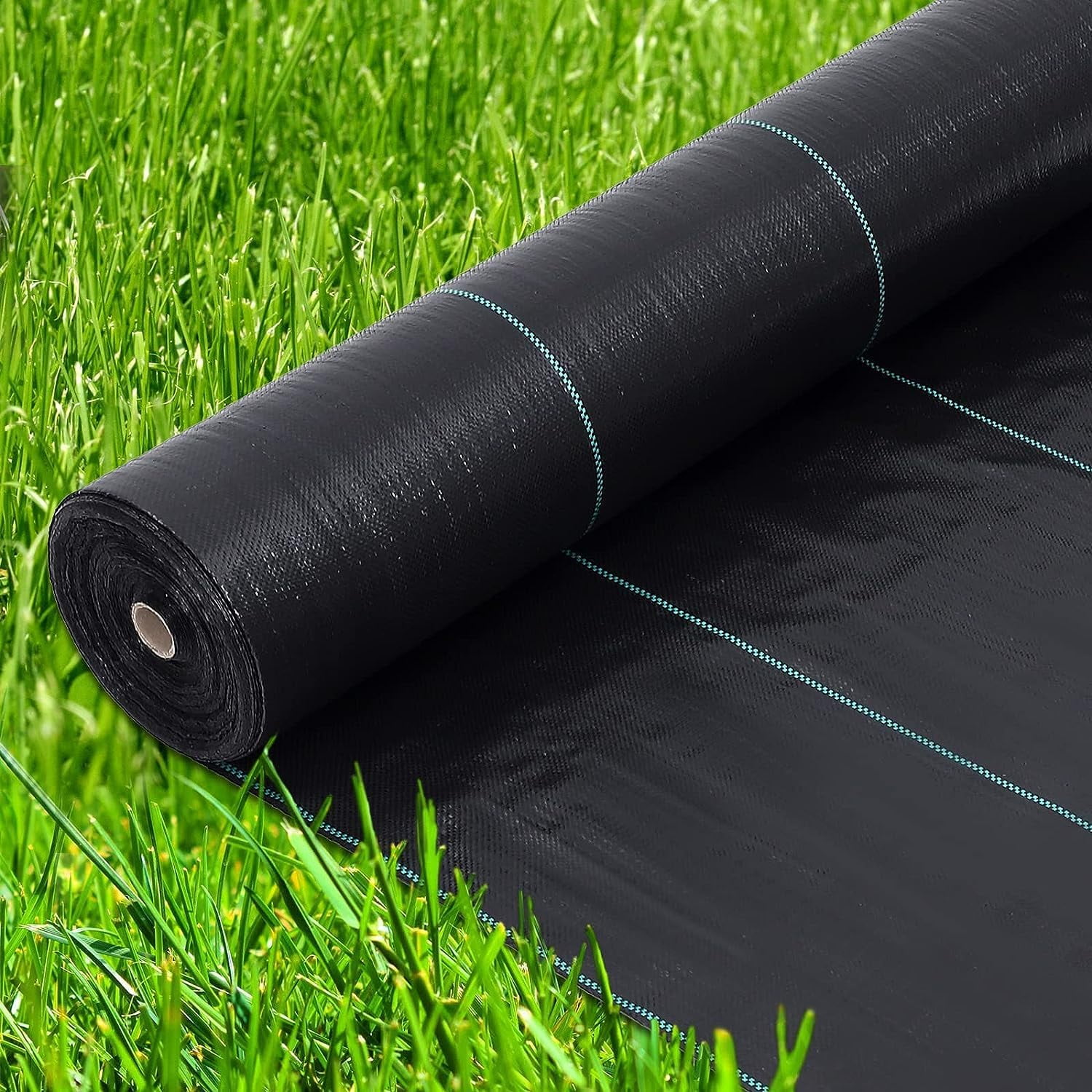6ftx300ft Weed Barrier Landscape Fabric Heavy Duty, Premiun 3.2oz Garden Geotextile Fabric, Outdoor Weed Blocker Landscaping Fabric, For Driveway Mats, Erosion Control, Ground Cover Weed Barrier